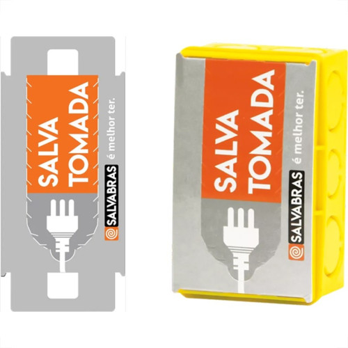 Salva Tomada 4X2 Salvabras Com 10 Pecas Salva Tomada 4X2 Salvabras Com 10 Pecas