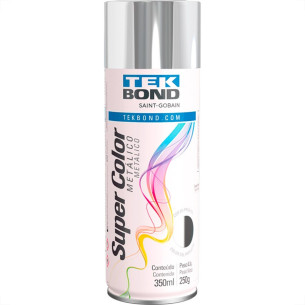 Spray Tekbond Super Color Metalico Cromado 350 Ml