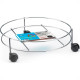 Suporte Multiuso Para Botijao/Vaso/Galao Com Rodizio Arthi Cromado - 1040 Suporte Multiuso Para Botijao/Vaso/Galao Com Rodizio Arthi Cromado - 1040