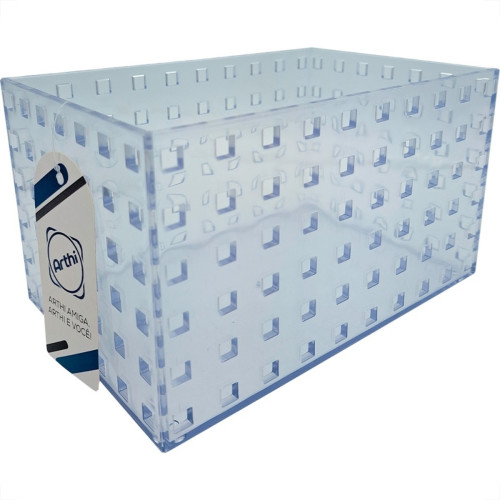 Caixa Organizadora Arthi Cristal 21Cm X 14Cm X 12Cm - 3,3L - 5034 Caixa Organizadora Arthi Cristal 21Cm X 14Cm X 12Cm - 3,3L - 5034