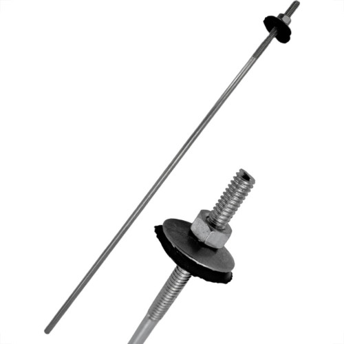 Haste Para Telha Toralf 1/4'' X 150Mm Com Kit Vedacao Pacote Com 25 Pecas Haste Para Telha Toralf 1/4'' X 150Mm Com Kit Vedacao Pacote Com 25 Pecas