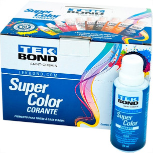 Corante Para Tinta Tekbond Azul (50Ml) . / Kit C/ 12 Peca