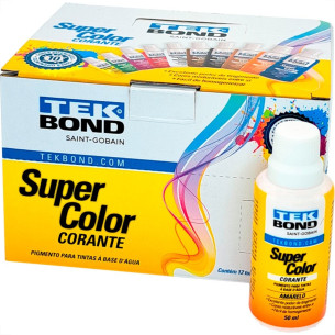 Corante Para Tinta Tekbond Amarelo (50Ml) . / Kit C/ 12 Peca