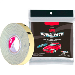 Fita Dupla Face 3M Automotiva Transparente Permanente - 12Mm X 3M