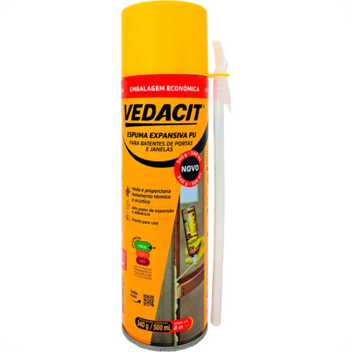 Espuma Poliuretano Otto Vedacit 500Ml/340G. Espuma Poliuretano Otto Vedacit 500Ml/340G.