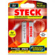 Pilha Steck Bateria Alcalina 9V. Cartela Com 1 Peca - Pa09V