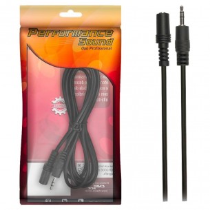 Cabo Para Audio Pix P2+P2 - 1,8M Preto Profissional - 018-1111