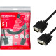 Cabo Audio/Video Pix Vga 5M Preto - 018-9555 Cabo Audio/Video Pix Vga 5M Preto - 018-9555