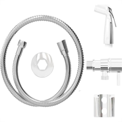 Ducha Higienica Censi Com Registro Abs 1/4 De Volta Branco - 7552 Ducha Higienica Censi Com Registro Abs 1/4 De Volta Branco - 7552