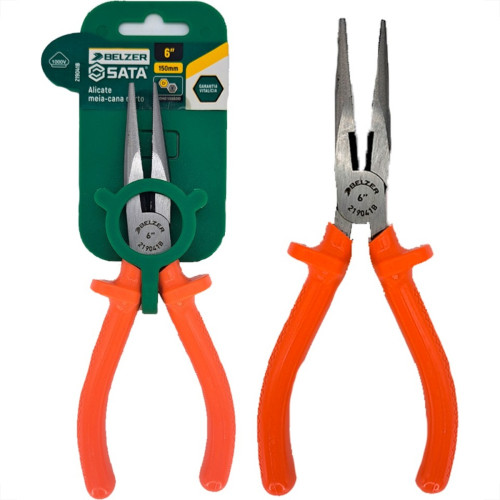 Alicate Bico Meia Cana Belzer Curto 6'' - 219042B Alicate Bico Meia Cana Belzer Curto 6'' - 219042B