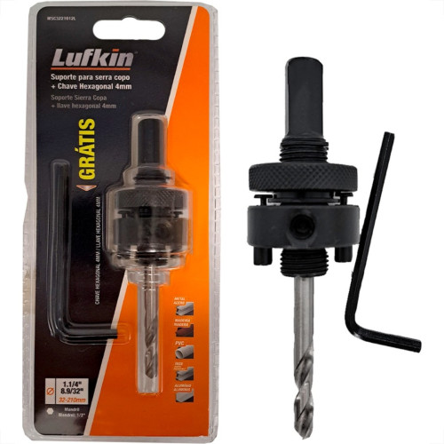 Suporte Para Serra Copo Lufkin 32-210Mm 1/2'' Suporte Para Serra Copo Lufkin 32-210Mm 1/2''