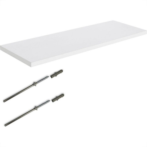 Prateleira Mdp Multivisao Branca 20X80Cm Com Suporte Invisivel Prateleira Mdp Multivisao Branca 20X80Cm Com Suporte Invisivel