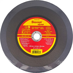 Disco Corte Ferro Starrett 12''X1/8''X1'' . / Kit C/ 6 Peca