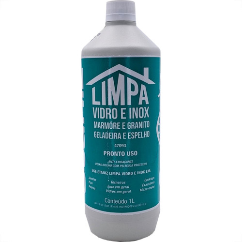 Limpa Vidro E Inox Etaniz 1L - 47093 Limpa Vidro E Inox Etaniz 1L - 47093