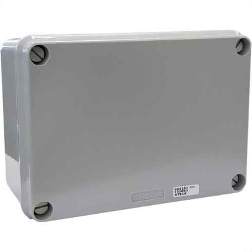 Caixa Passagem Pvc Steck 10,2Cm X 10,2Cm Sobrepor Cinza Ip55 - Ssx-111 Caixa Passagem Pvc Steck 10,2Cm X 10,2Cm Sobrepor Cinza Ip55 - Ssx-111