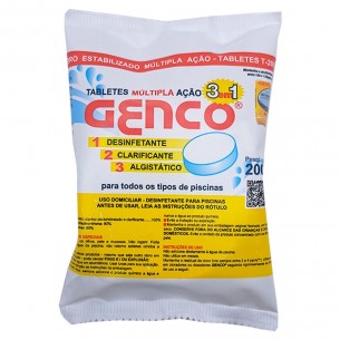 Genco Tablete Multipla Acao 3 Em 1 - 200G