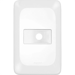 Placa Pial Pop Branca 4X2 - Saida Fio Lgp20F
