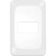Placa Pial Pop Branca 4X2 - 1 Modulo Lgp21