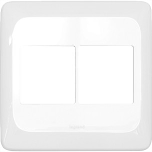 Placa Pial Pop Branca 4X4 - 2 Modulos+2 Modulos Juntos Lgp44
