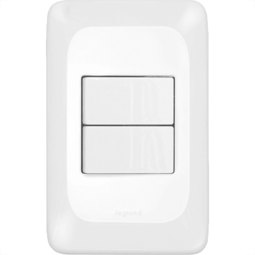 Conjunto Pial Pop Modulo Com Placa 4X2 - 2 Simples 10A. Conjunto Pial Pop Modulo Com Placa 4X2 - 2 Simples 10A.