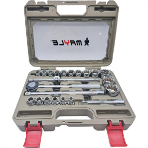 Soquete Estriado Mayle Jogo 1/2'' - 23 Pecas 8 A 32Mm
