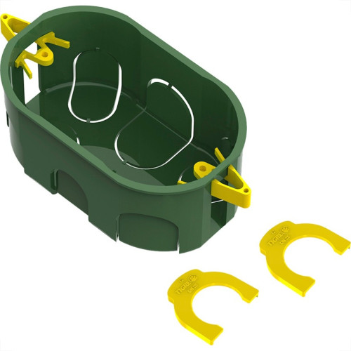 Caixinha De Luz Pvc Para Drywall Tigre Dryfix Verde 4X2 Caixinha De Luz Pvc Para Drywall Tigre Dryfix Verde 4X2