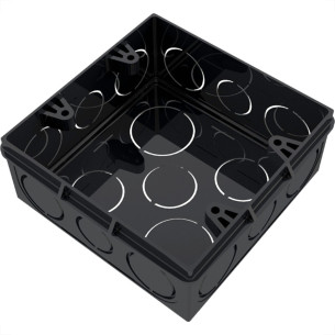 Caixinha De Luz Pvc Tigre Preta 4X4 Pesada - Kit C/12 Pecas