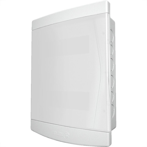 Centrinho Tigre Pvc Embutir Para 16 Disjuntores Dinsem Barramento Branco