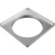 Porta Grelha Pvc Tigre Quadrada 15X15 Prata Porta Grelha Pvc Tigre Quadrada 15X15 Prata