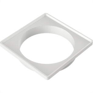 Porta Grelha Pvc Tigre Quadrada 10X10 Branca Porta Grelha Pvc Tigre Quadrada 10X10 Branca