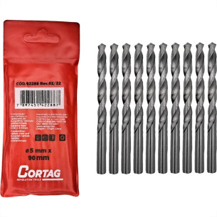 Broca Widea Cortag 5Mm X 90Mm - 62288 . / Kit C/ 10 Peca