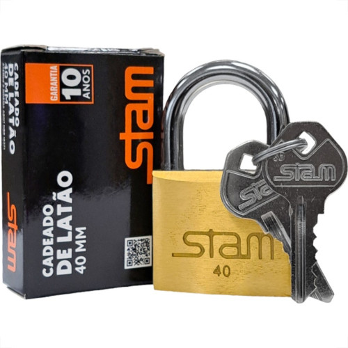 Cadeado Stam 40Mm Latao - Kit C/5 Pecas Cadeado Stam 40Mm Latao - Kit C/5 Pecas