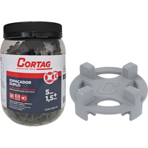 Espacador De Piso Cortag Duplo 5Mm + 1,5Mm Pacote Com 200 Pecas