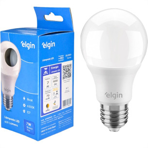 Lampada Led Bulbo Elgin A55 - 7W. 6500K . / Kit C/ 10 Peca