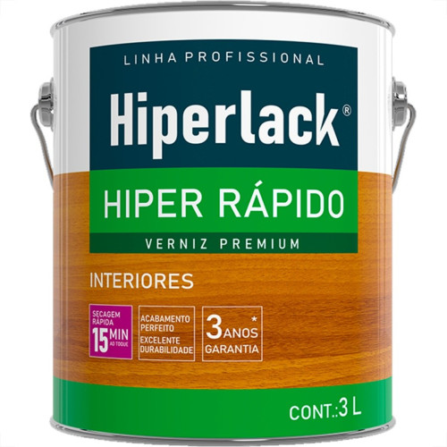 Verniz Hyperlack Hiper Rapido Incolor 3L Verniz Hyperlack Hiper Rapido Incolor 3L
