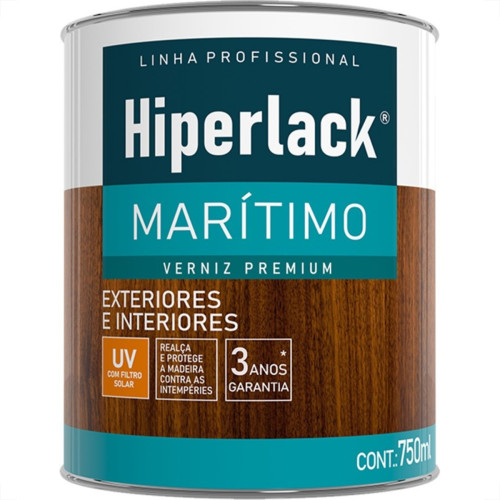 Verniz Premium Hiperlack Maritimo Alto Brilho Incolor 750Ml