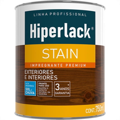 Verniz Premium Hiperlack Stain Impregnante Acetinado Natural 750Ml