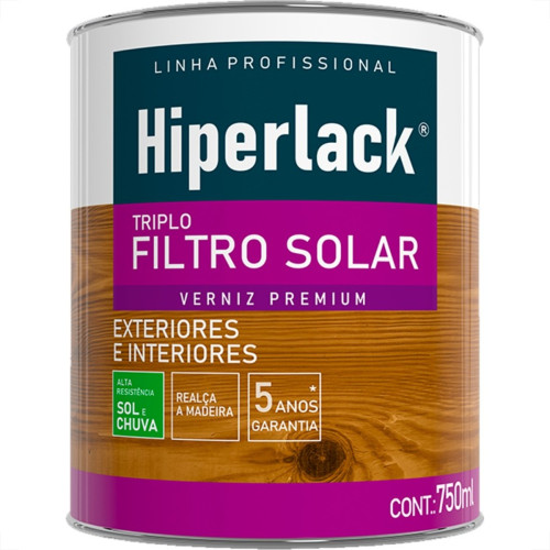 Verniz Hyperlack Triplo Filtro Solar Natural 750Ml