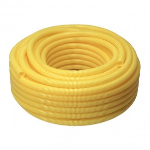Conduite Corrugado Tubos Bravo Amarelo 3/4'' 50M