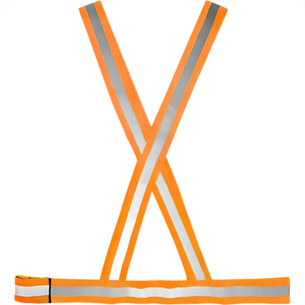 Colete X Para Sinalizacao Plastcor Noturno/Diurno Laranja