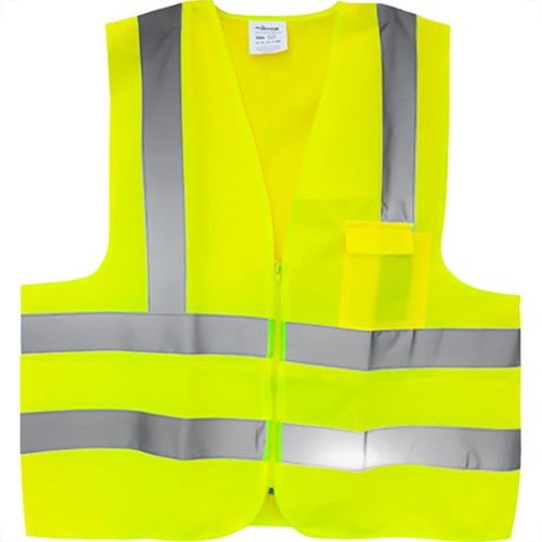 Colete Para Sinalizacao Plastcor 1 Bolso Amarelo Fluorescente G Colete Para Sinalizacao Plastcor 1 Bolso Amarelo Fluorescente G