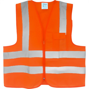 Colete Para Sinalizacao Plastcor 1 Bolso Laranja Fluorescente Xxg