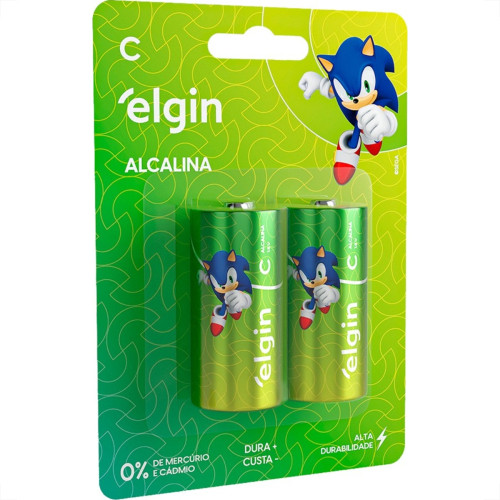 Pilha Elgin Alcalina C Media Com 2 Pecas - 82156 Pilha Elgin Alcalina C Media Com 2 Pecas - 82156
