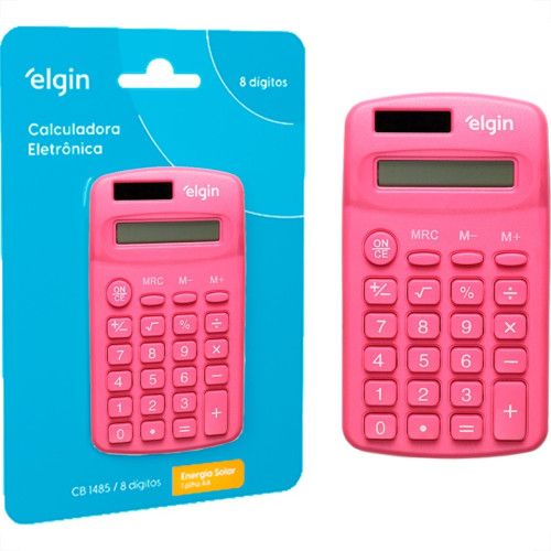Calculadora De Bolso Elgin Cb1485R Rosa Calculadora De Bolso Elgin Cb1485R Rosa