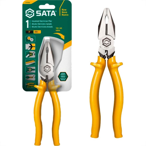 Alicate Eletricista Sata 8'' - St75104L Alicate Eletricista Sata 8'' - St75104L