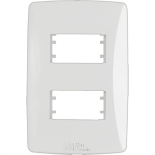 Placa Mectronic Petra 4X2 - 2 Modulos Separados - 82004