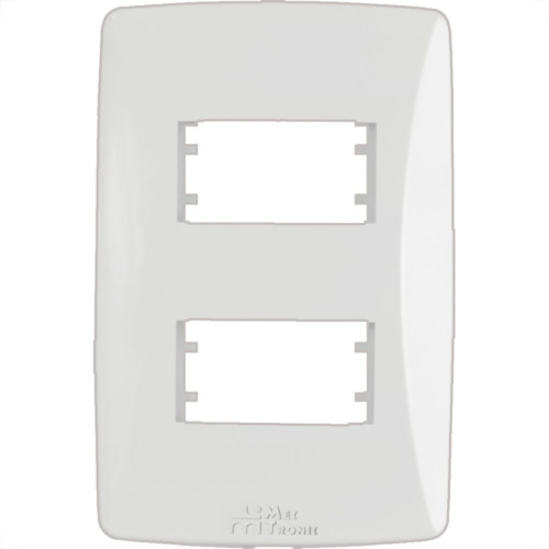 Placa Mectronic Petra 4X2 - 2 Modulos Separados - 82004 Placa Mectronic Petra 4X2 - 2 Modulos Separados - 82004