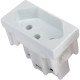 Modulo Mectronic Soft 1 Tomada 2P+T. 10A. Branca - 39016 Modulo Mectronic Soft 1 Tomada 2P+T. 10A. Branca - 39016