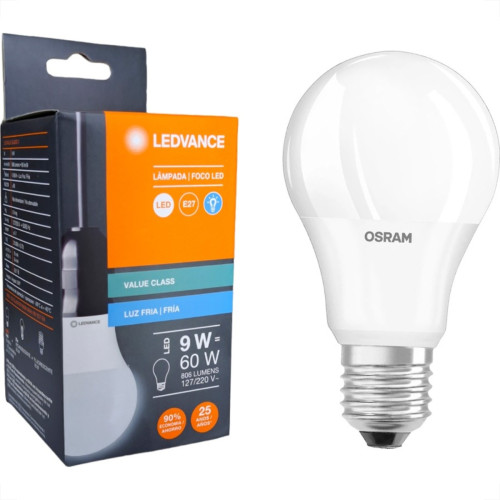 Lampada Led Bulbo Ledvance A60 9W 6500K Lampada Led Bulbo Ledvance A60 9W 6500K