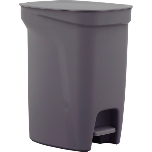 Lixeira Plastica Com Pedal Tramontina Compacta 10 Litros Cinza - 92852321 Lixeira Plastica Com Pedal Tramontina Compacta 10 Litros Cinza - 92852321
